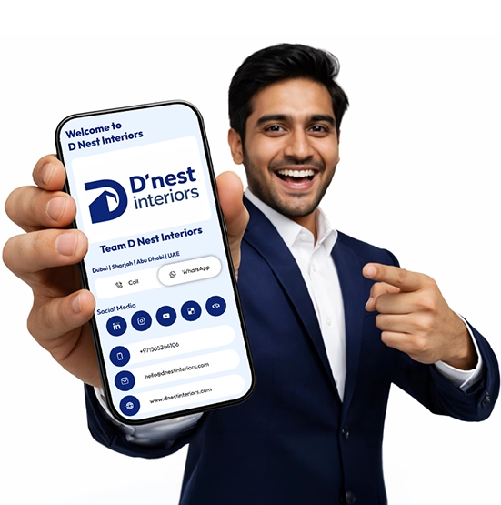 D Nest Interiors QR Code